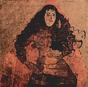 Egon Schiele Portrat der Trude Engel oil painting